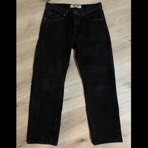 Wrangler authentics Men’s black straight leg jeans